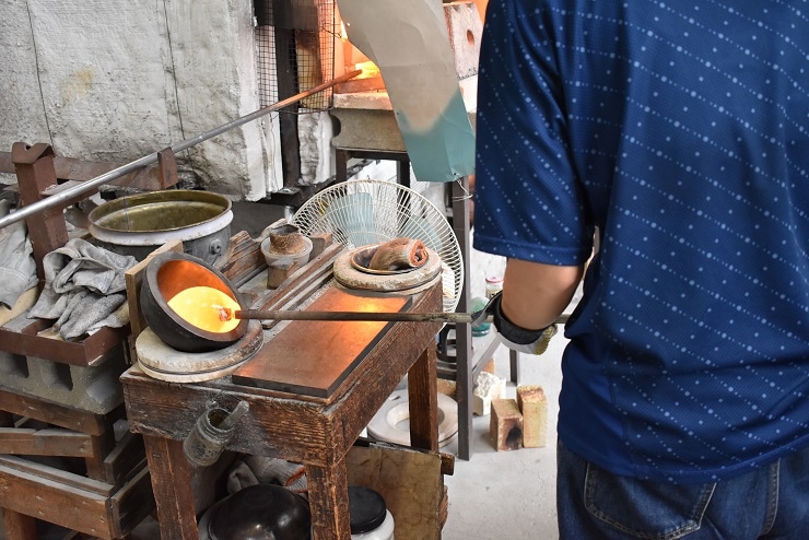 粋工房 沖ノ島朱・大島翡翠 ぐい呑みセット （NM-10S） | 工芸品